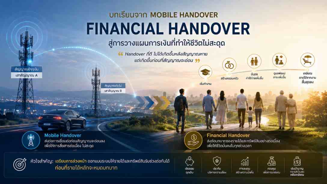 Financial Handover: บทเรียนจาก Mobile Handover สู่การวางแผนการเงินที่ทำให้ชีวิตไม่สะดุด